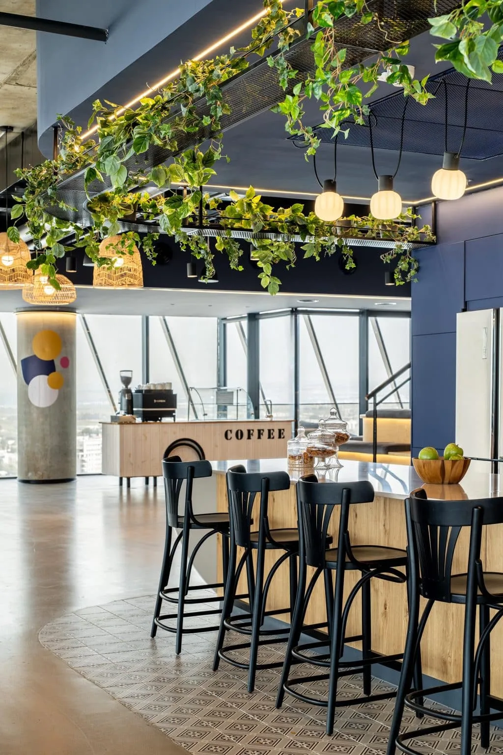 Coffee area at Abra offices