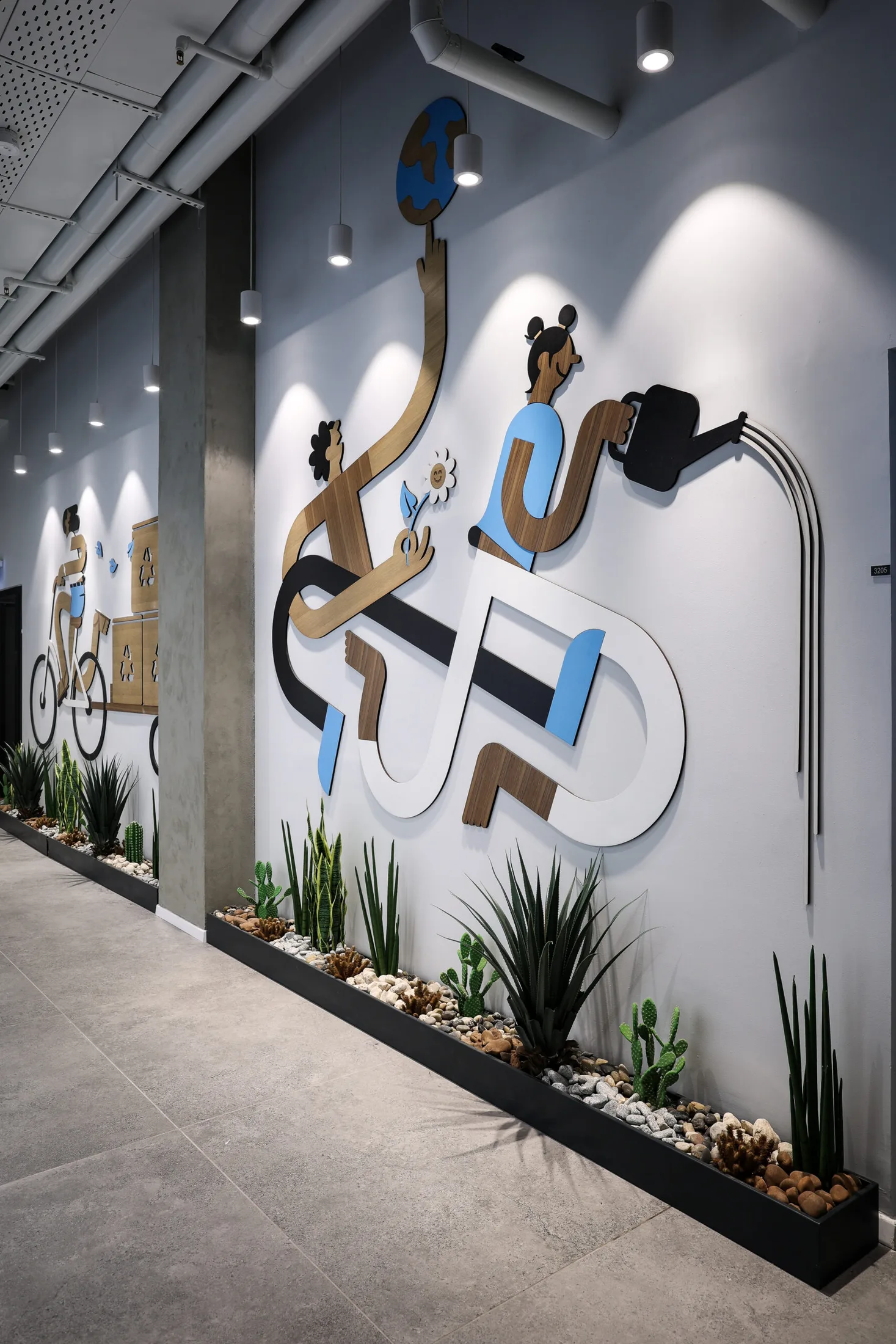 Brand wall at Align Technology offices