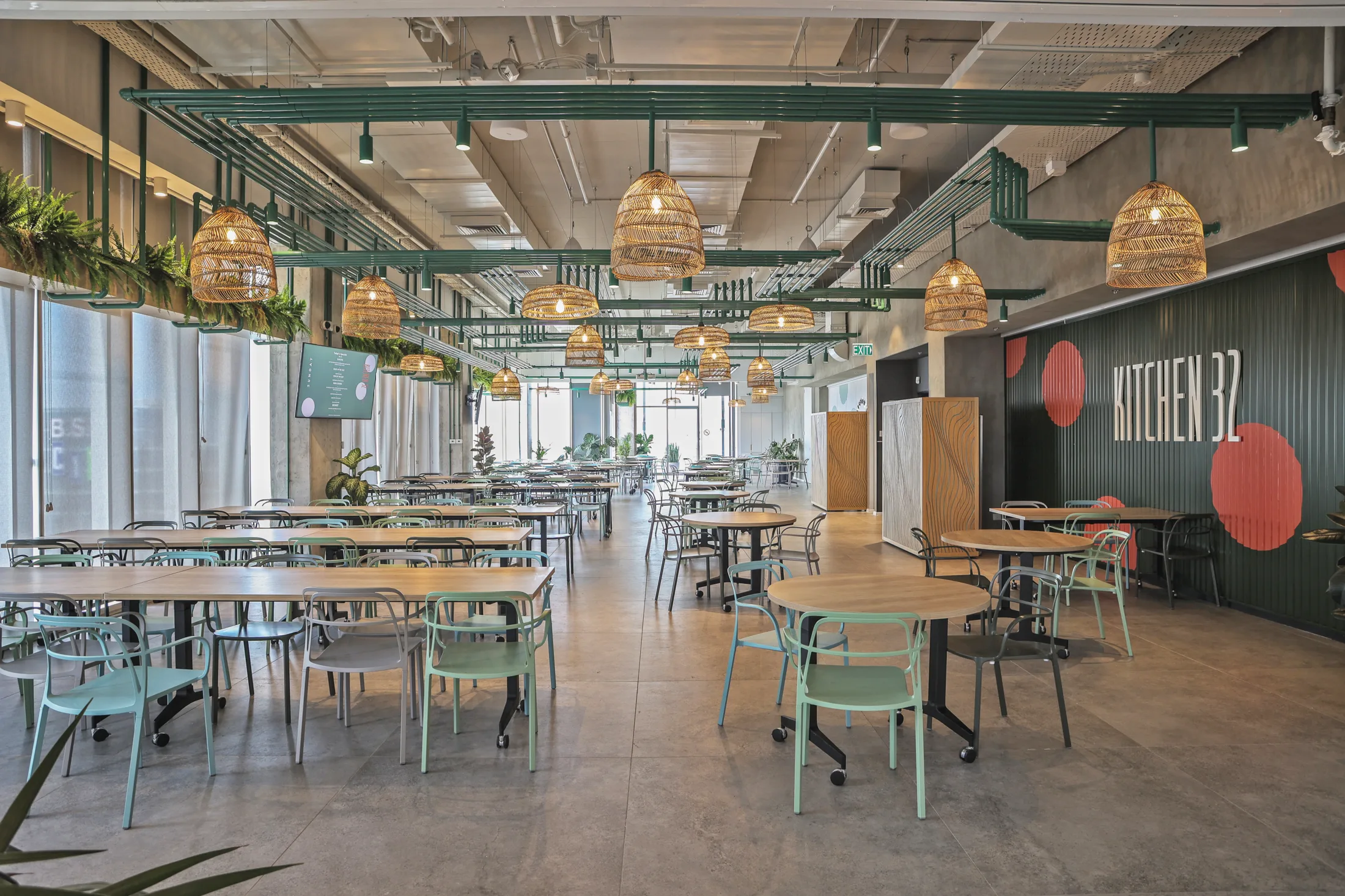 Dining and collaboration area at Align Technology offices