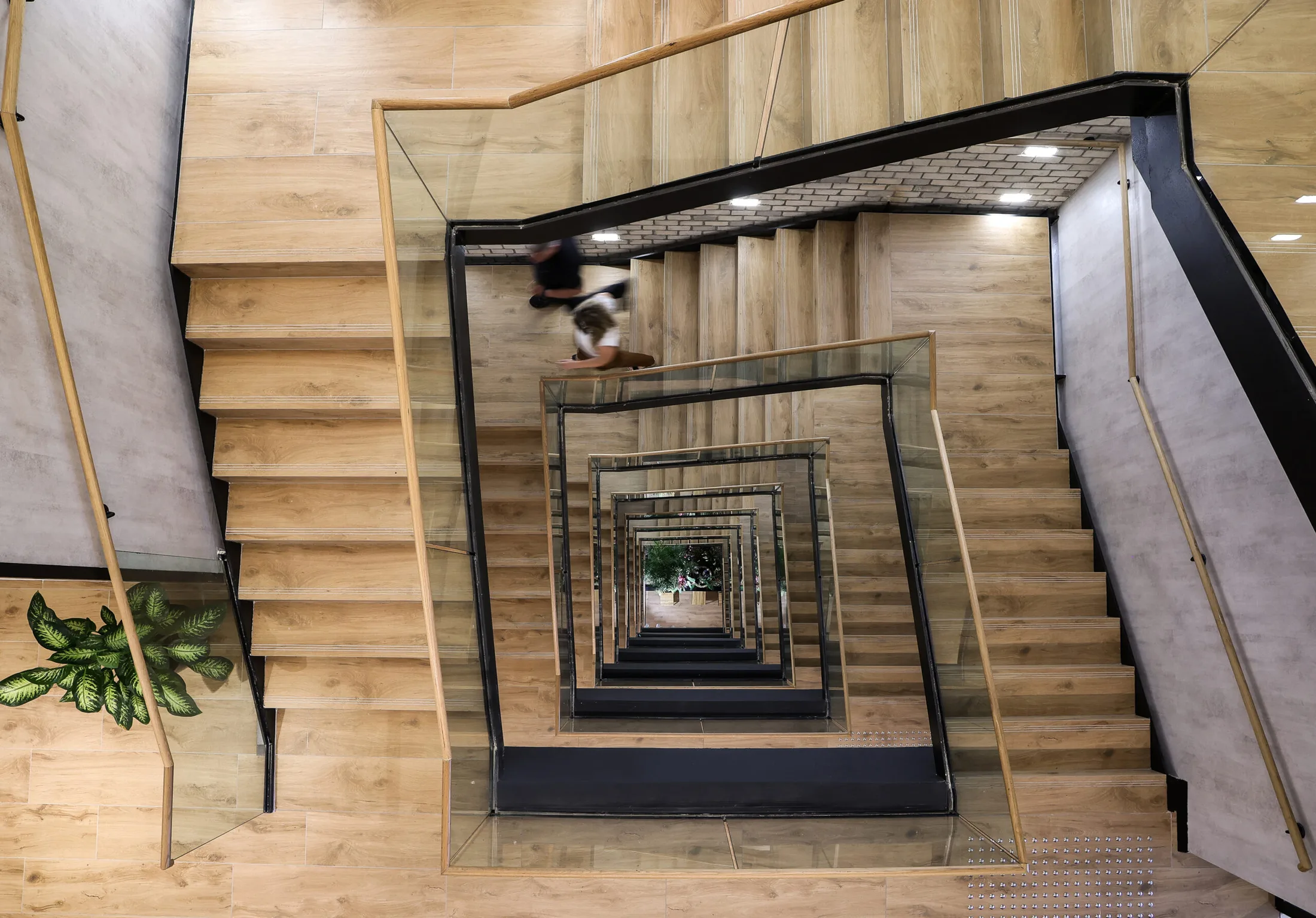Interior staircase at Align Technology offices