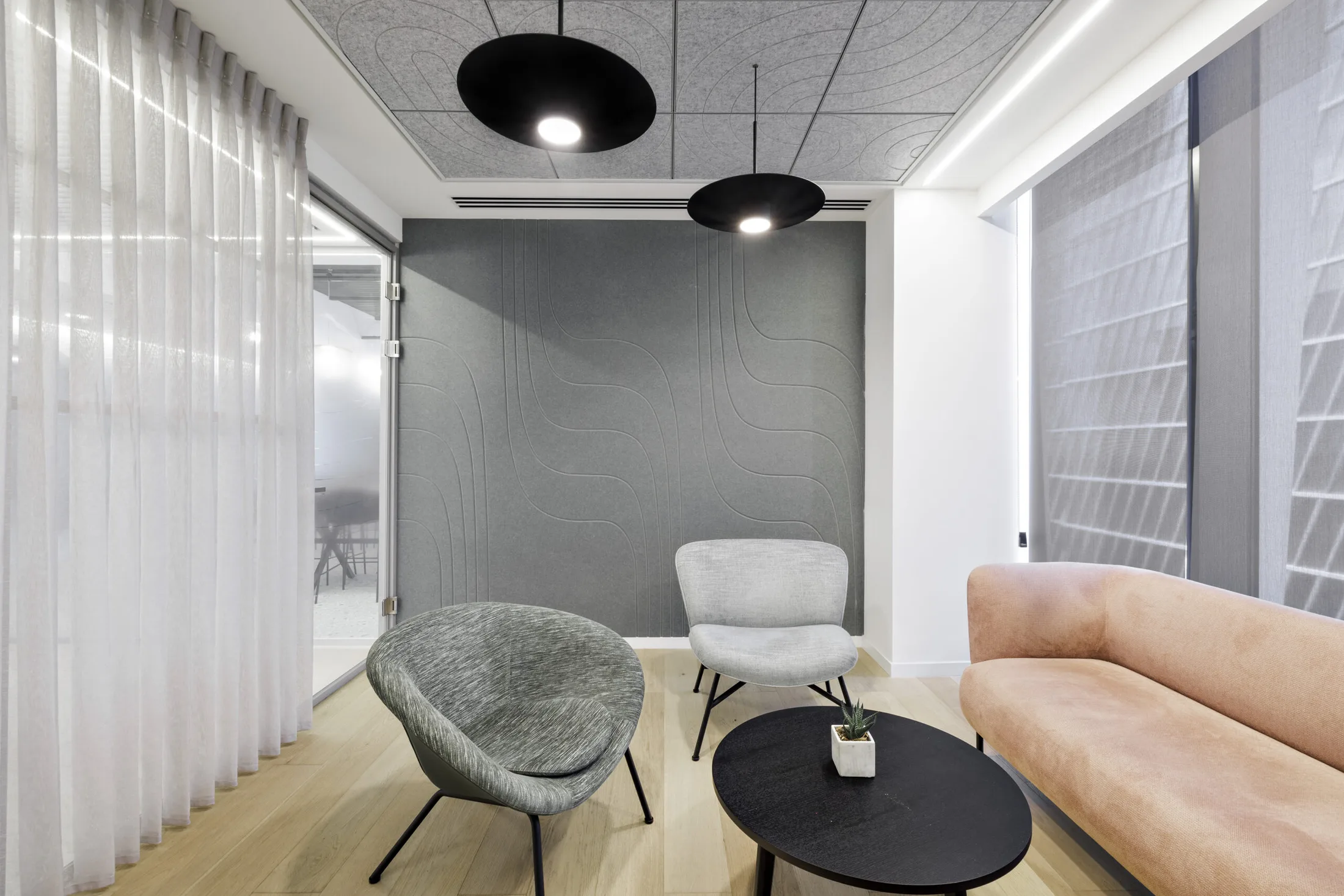 Seating area at IT company offices