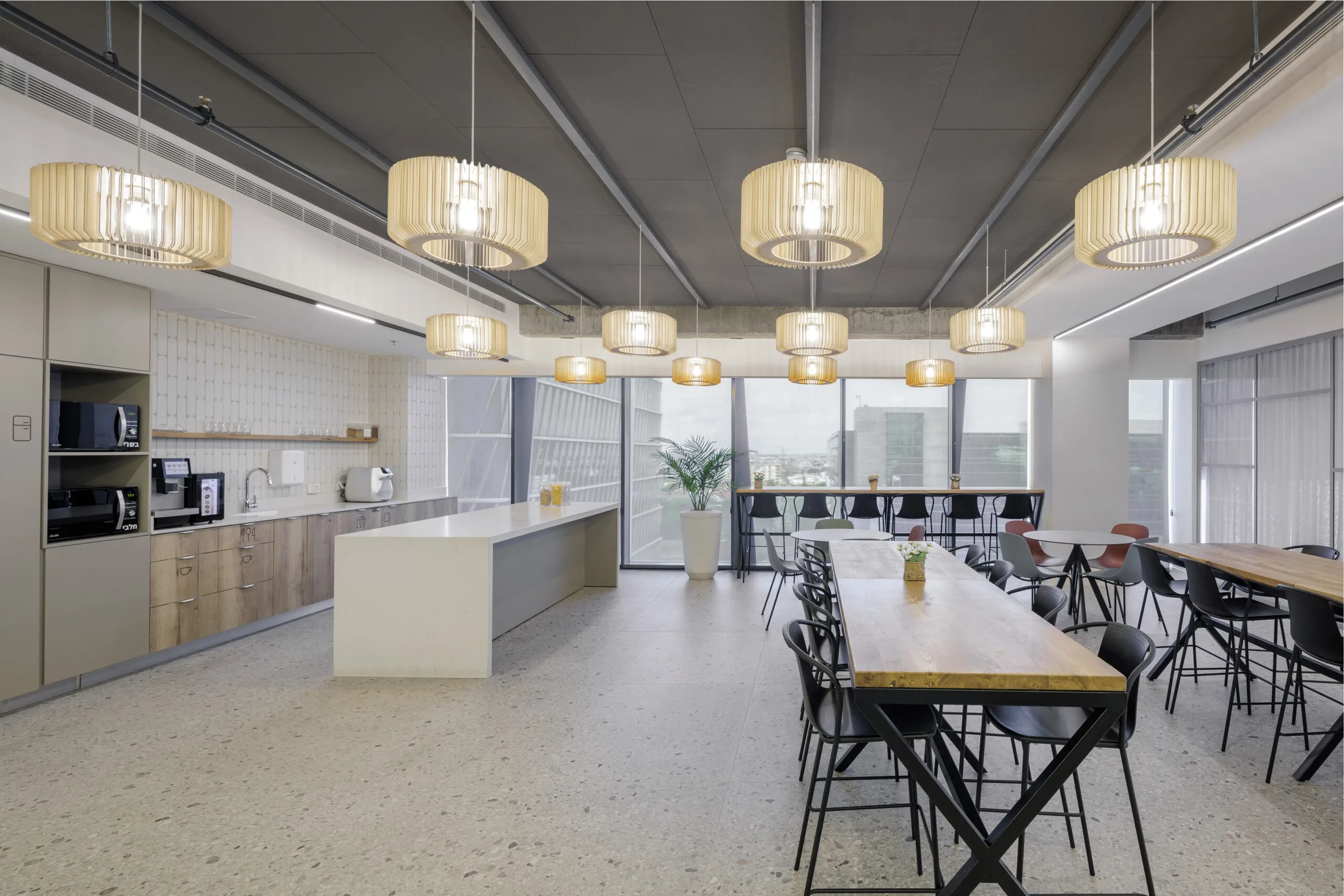 Kitchen and shared area at IT company offices