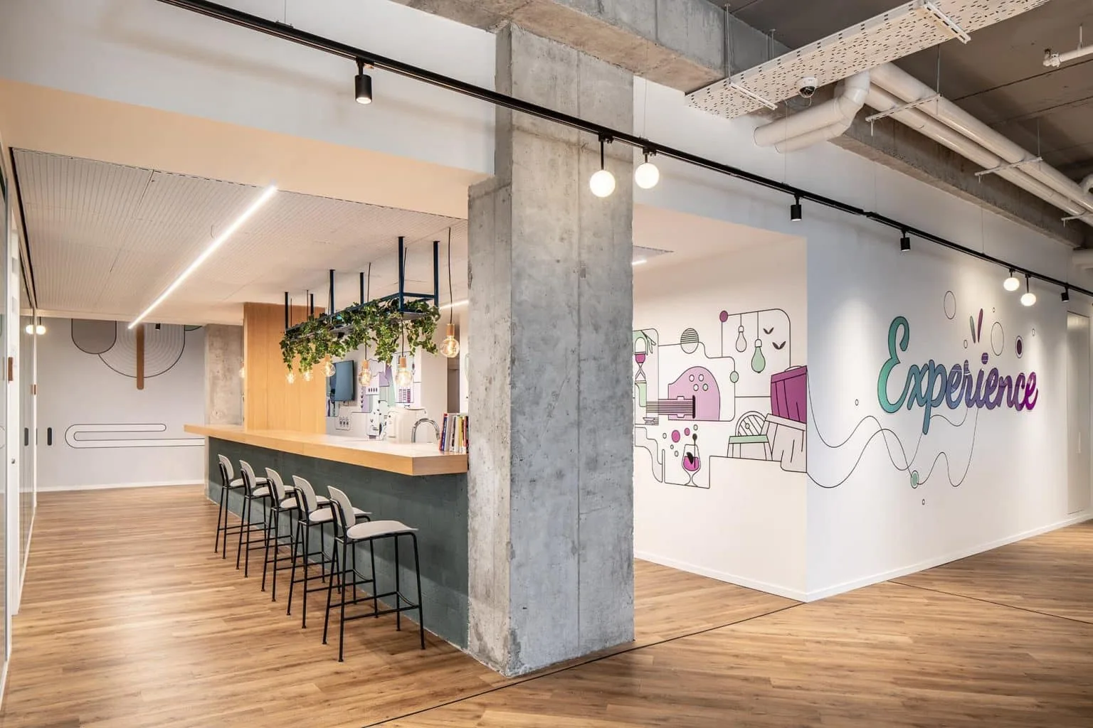 Cafeteria area at Kramer offices