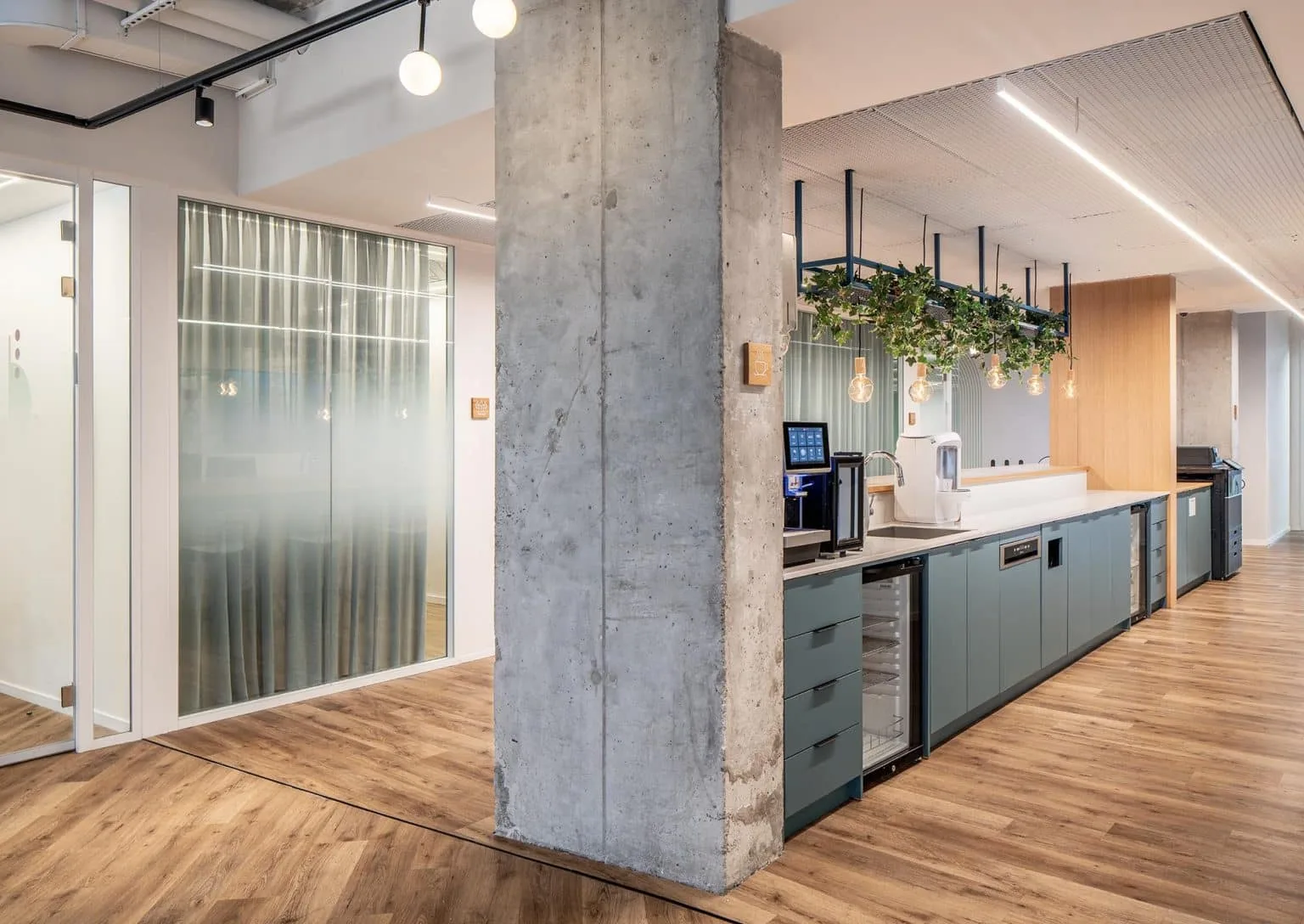 Kitchen and shared area at Kramer offices
