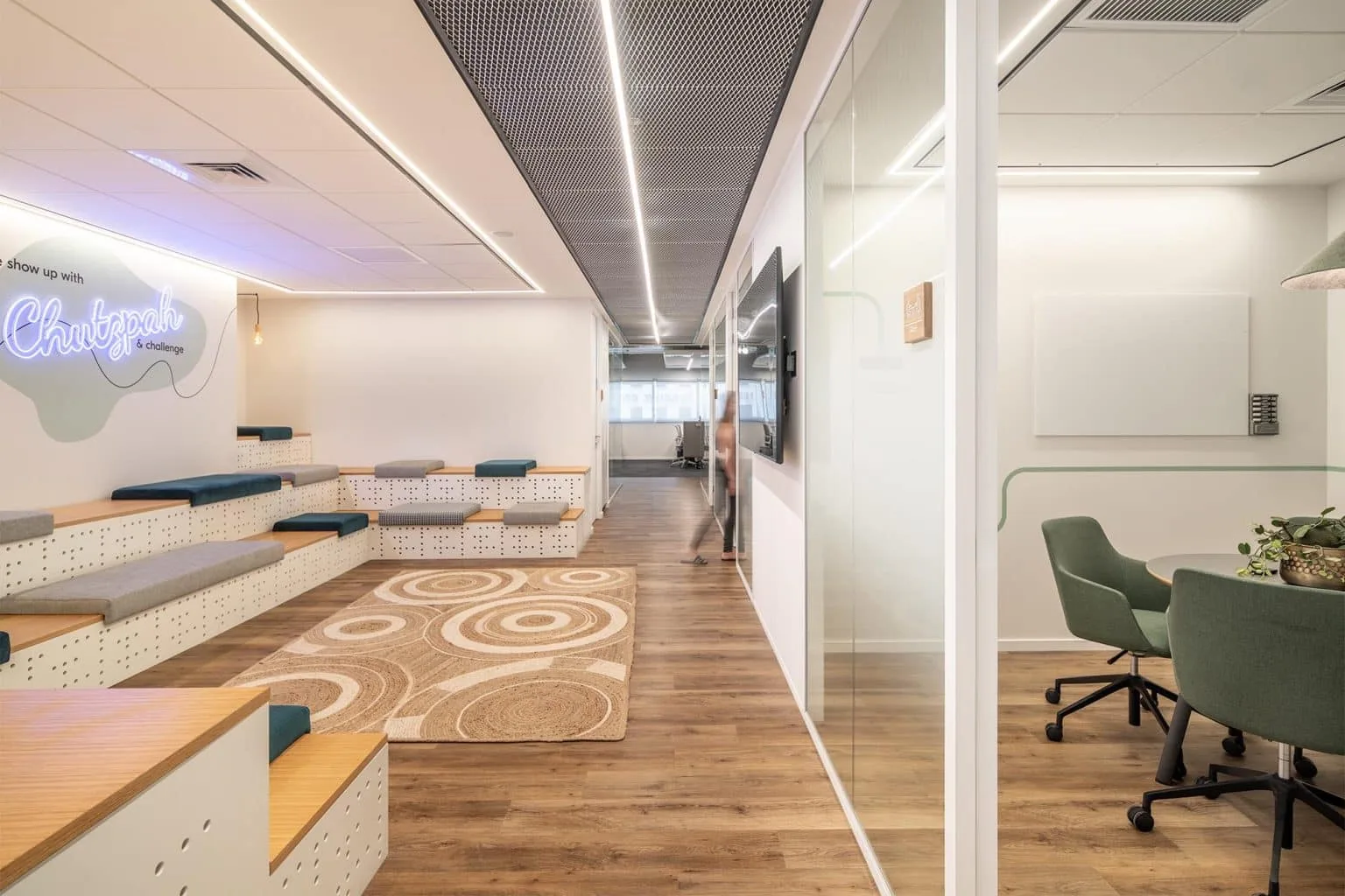 Informal seating area at Kramer offices