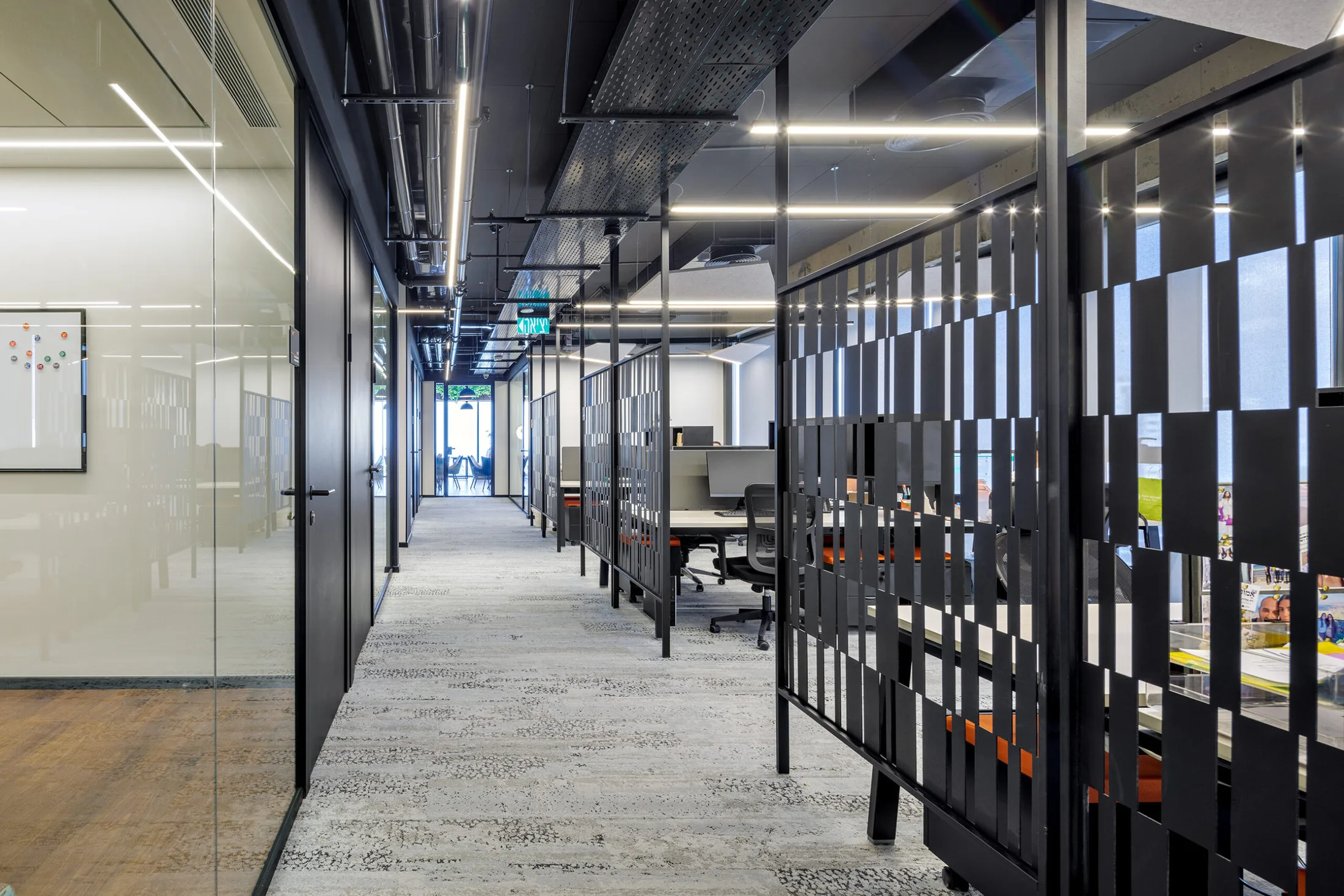 Workplace corridor at Maof Tirat Carmel offices