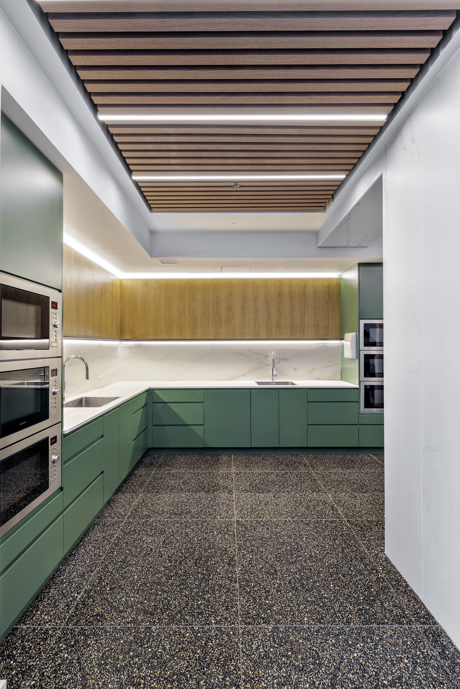 Kitchen area at Meitav offices