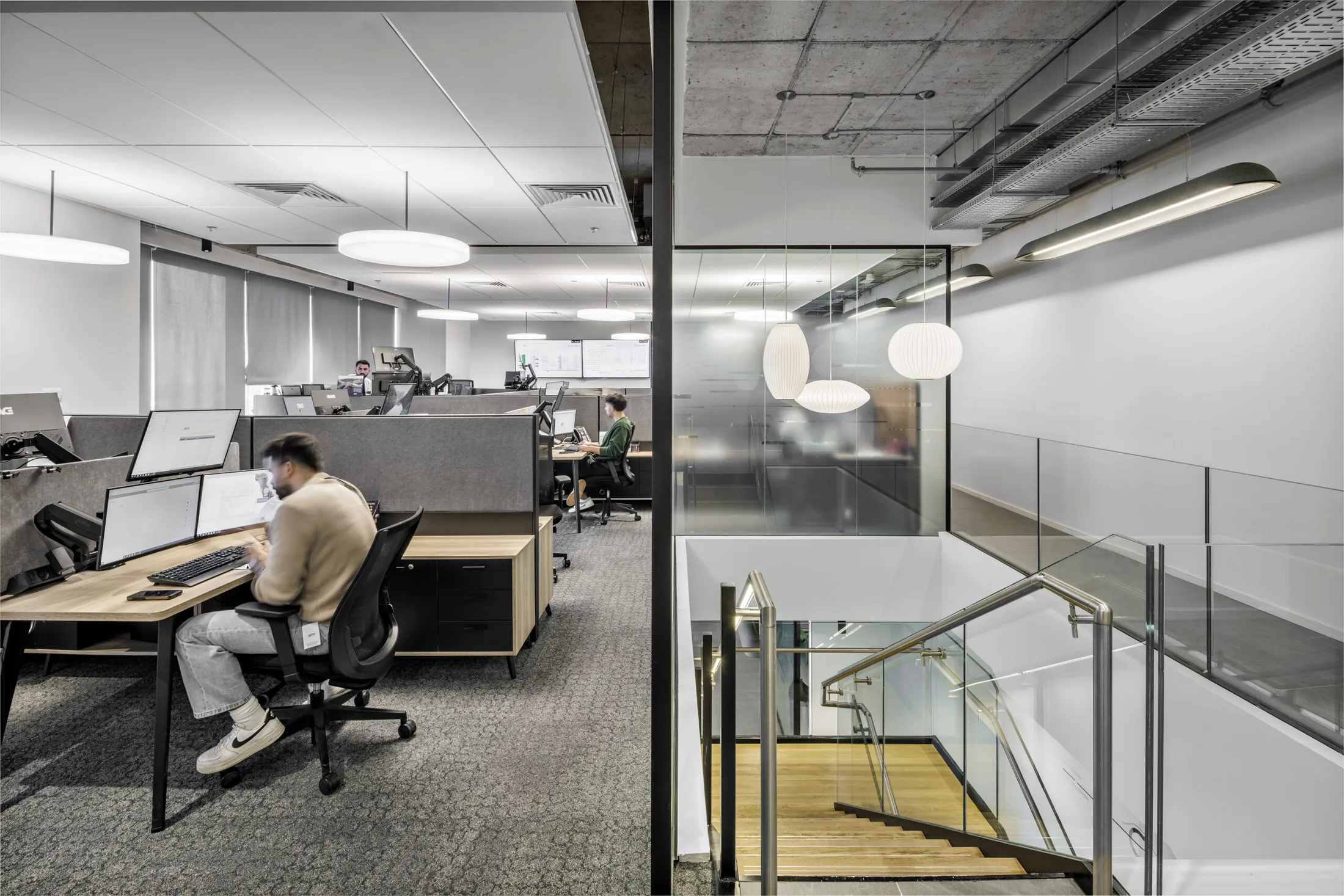 Work area at Meitav offices