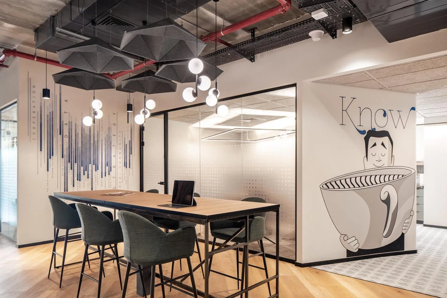 Meeting room at Mishpacha Magazine offices