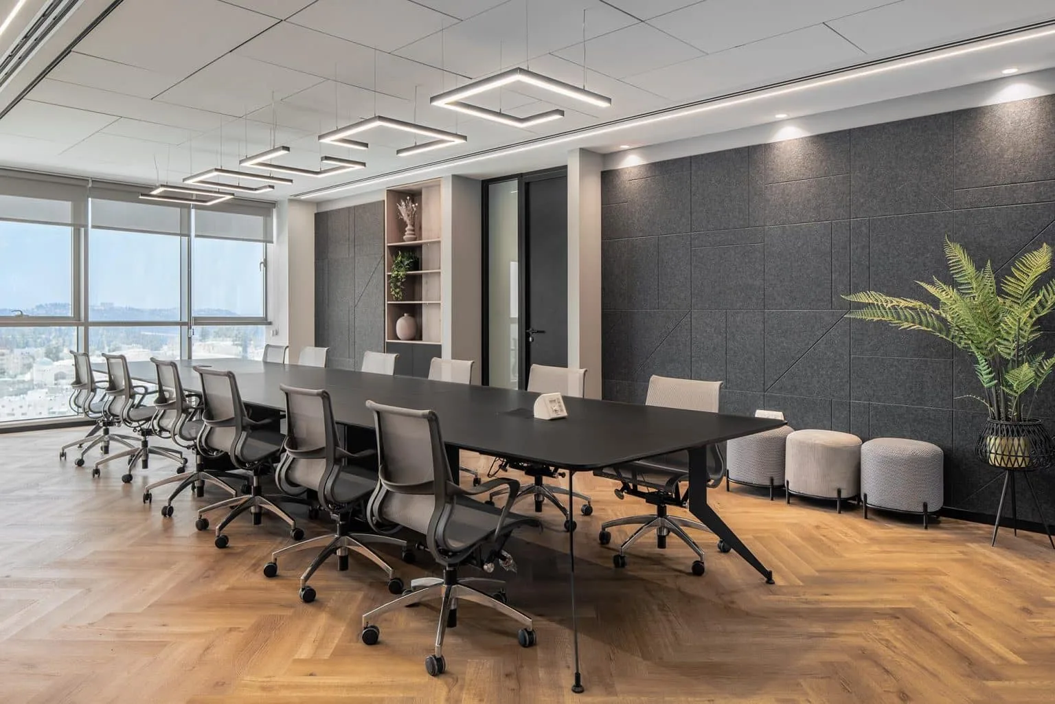 Large meeting room at Mishpacha Magazine offices