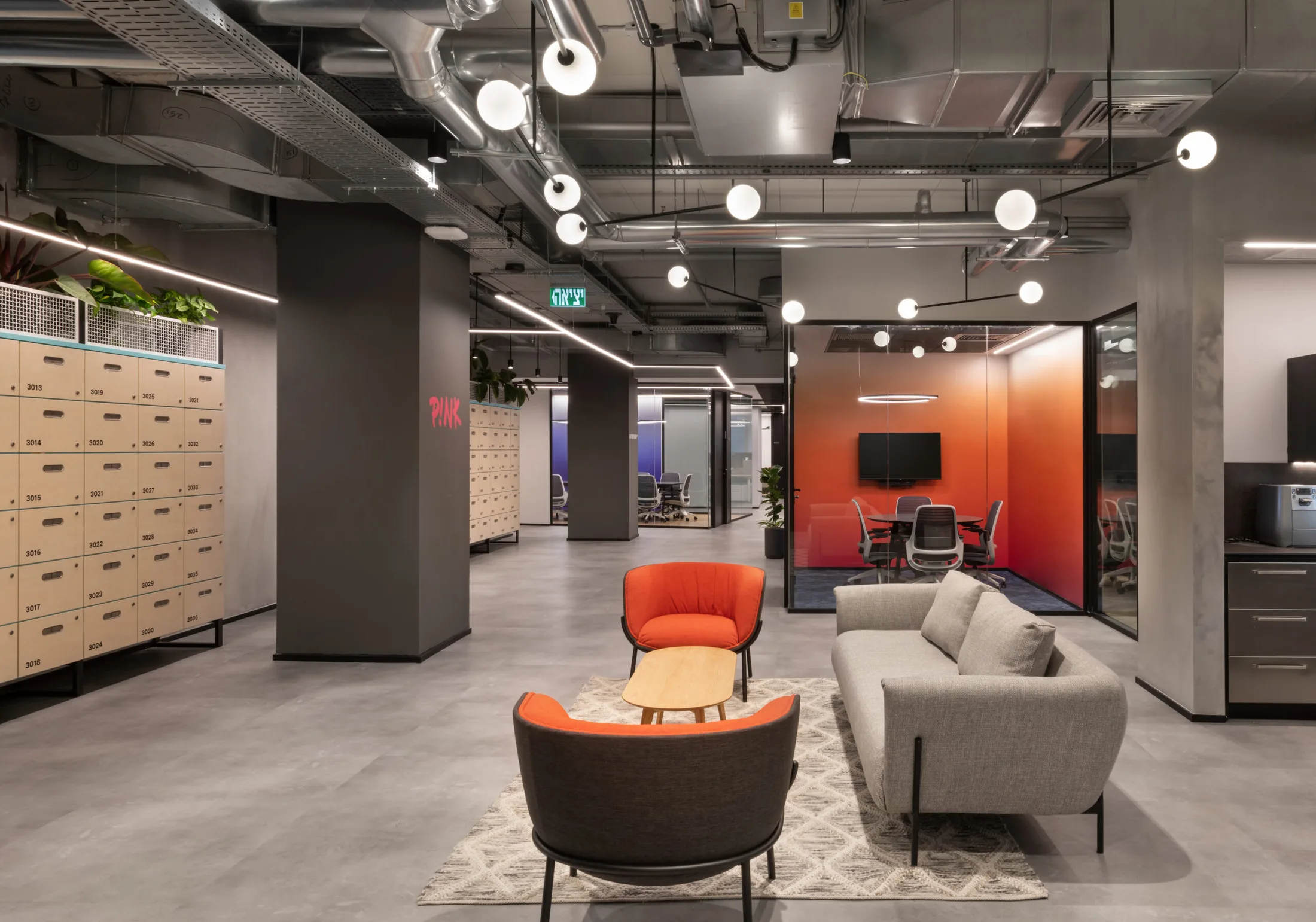 Lounge area at NICE offices