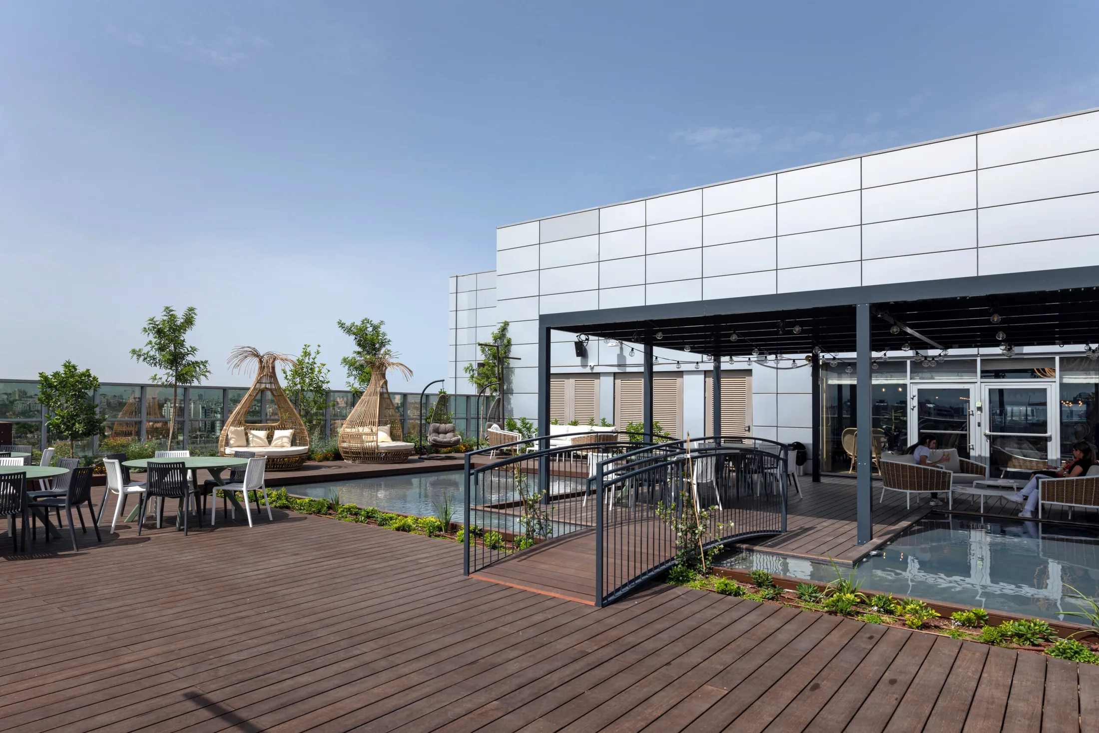 Outdoor terrace at NICE offices