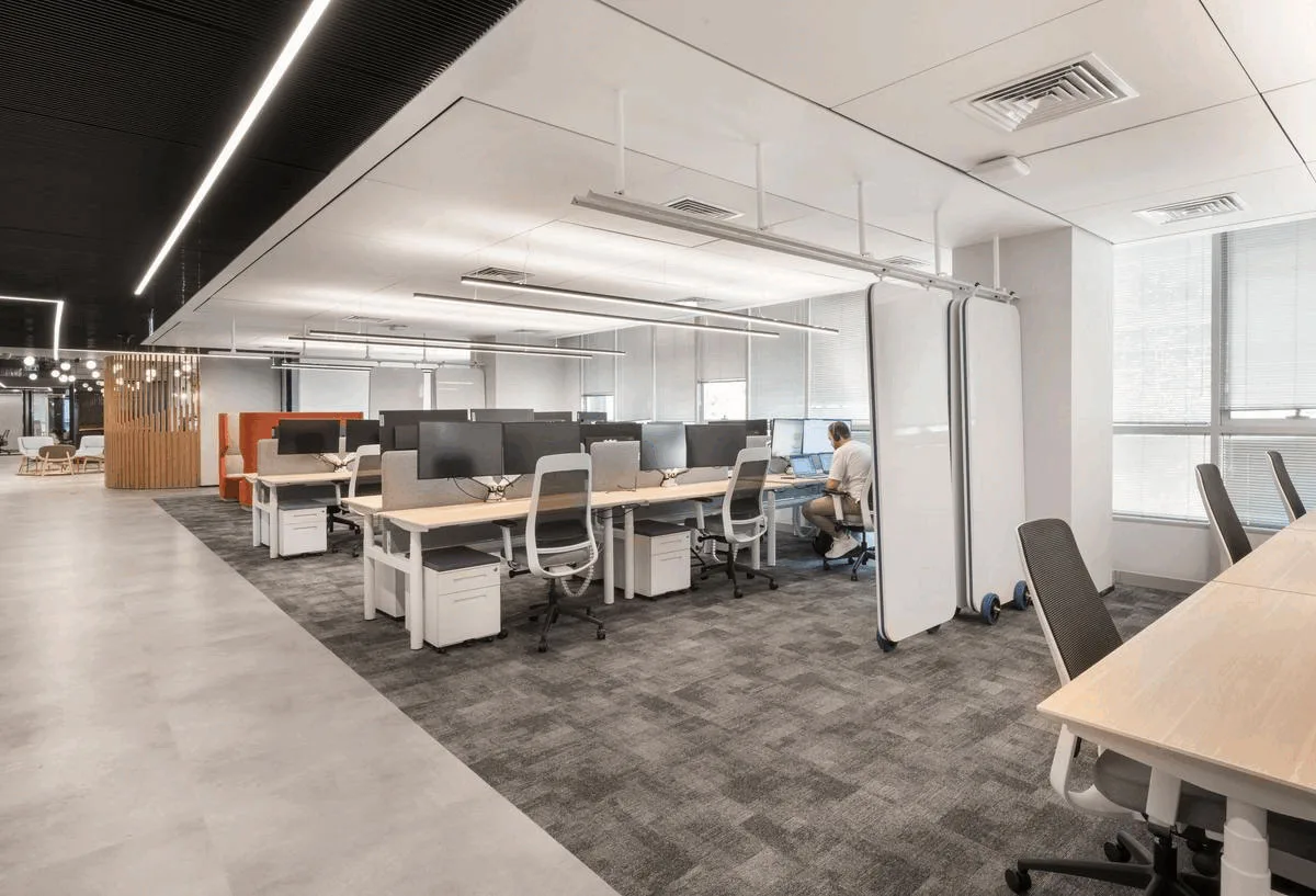 Open work area at NICE offices