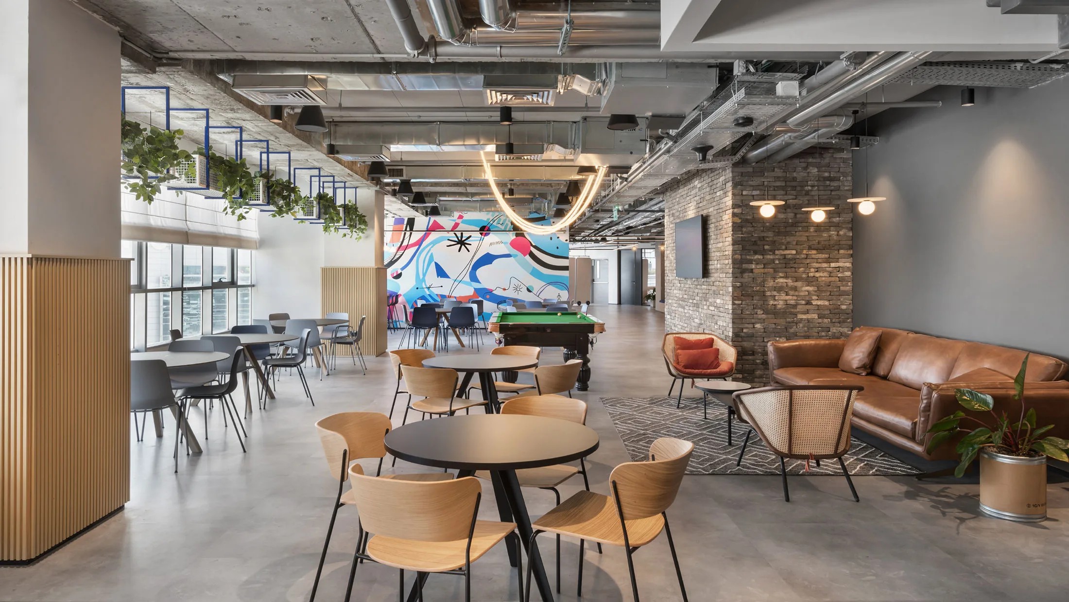 Collaboration space at NICE offices