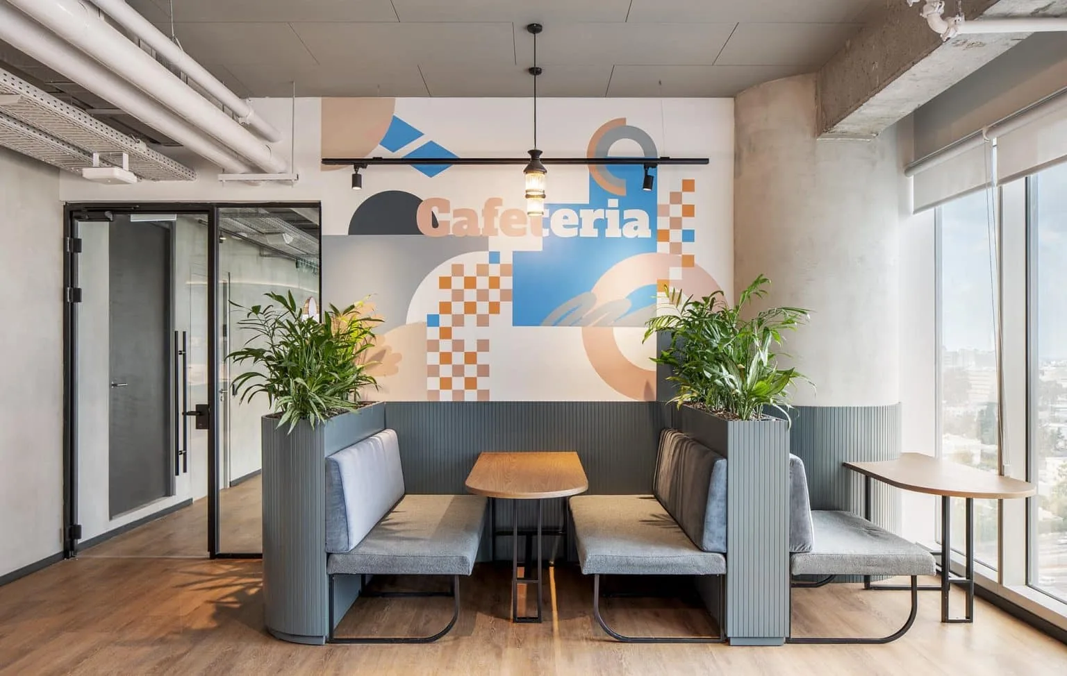 Cafeteria area at PayPal offices