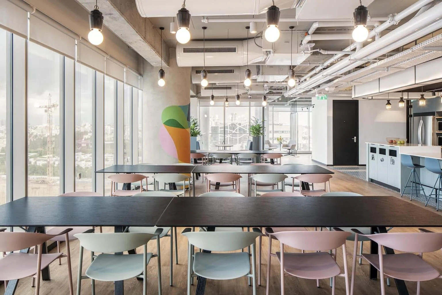 Shared table at PayPal offices