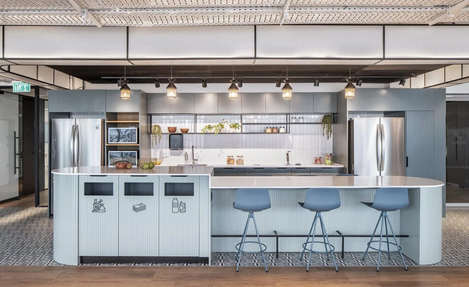 Kitchen counter at PayPal offices