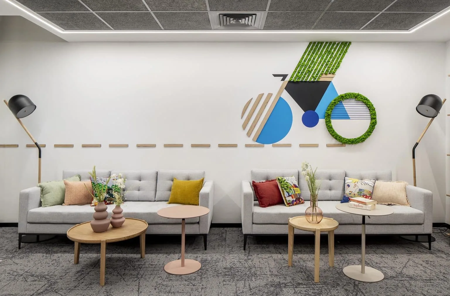 Lounge area at PayPal offices