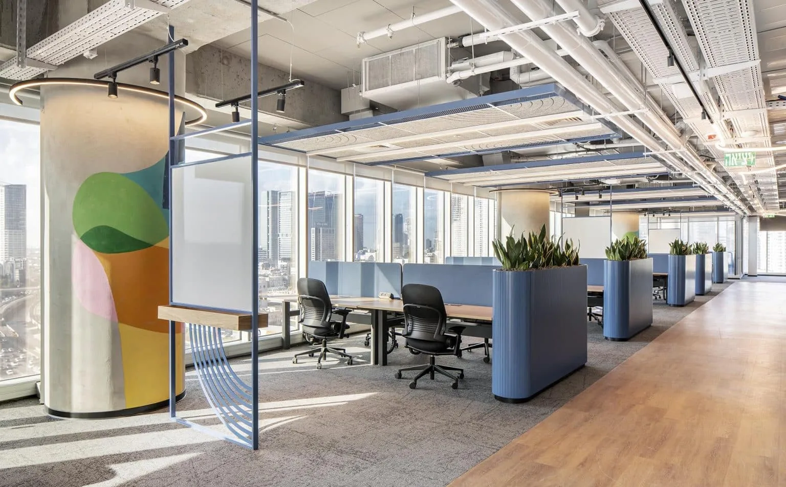 Open work area at PayPal offices