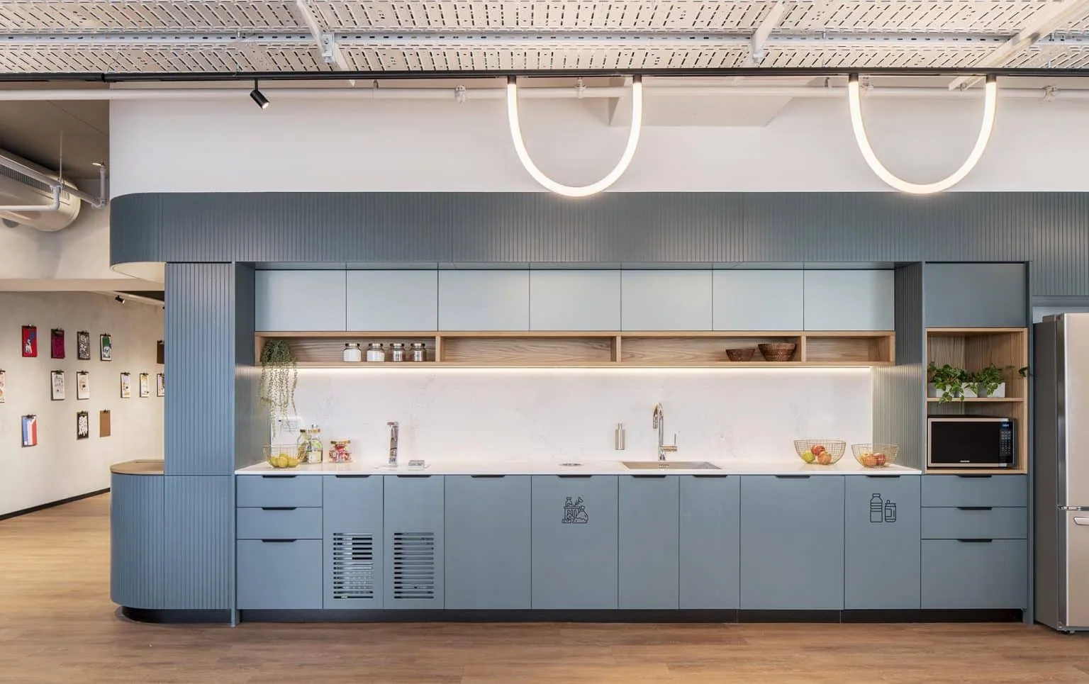 Kitchen area at PayPal offices