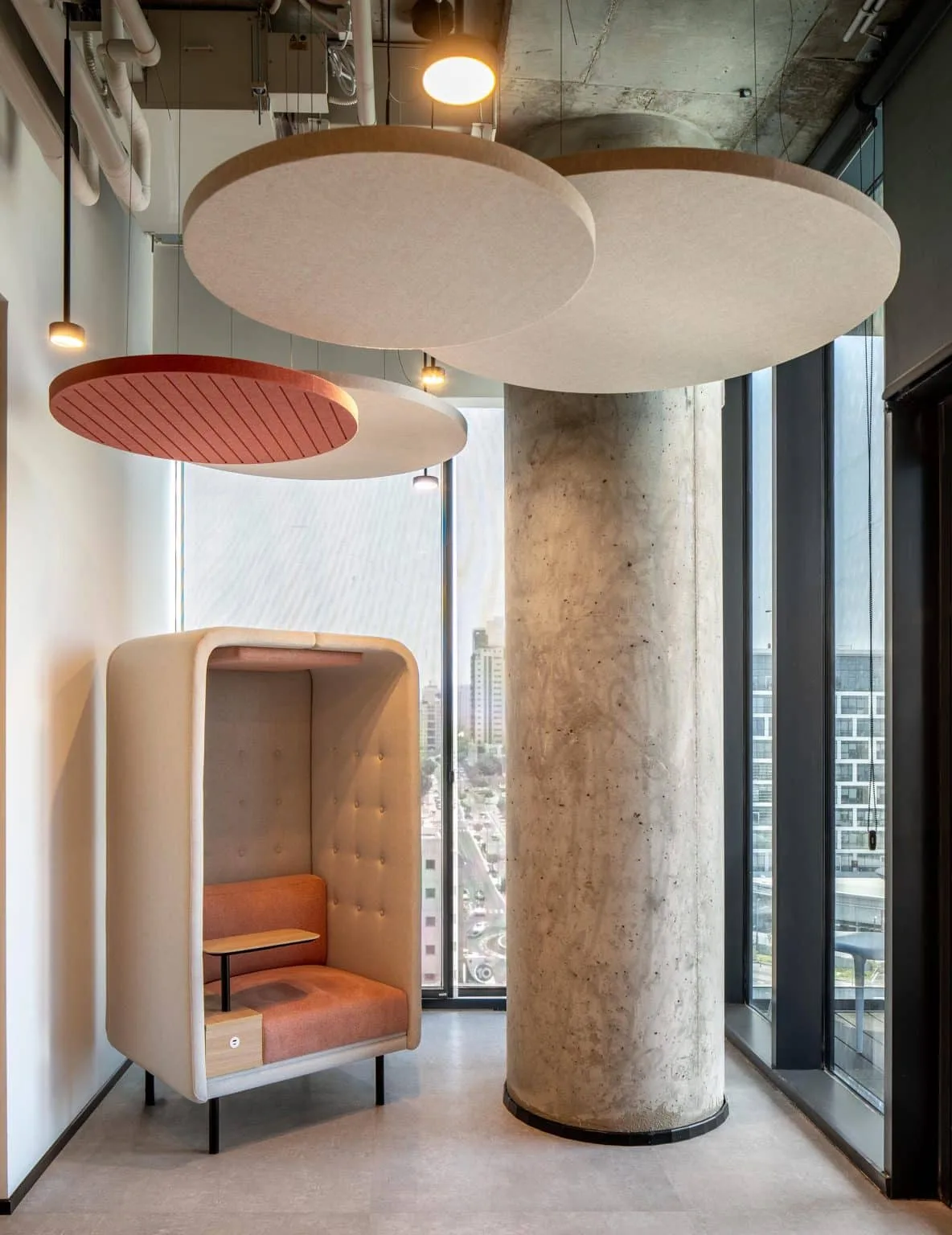 Individual seating booth at We Ankor offices
