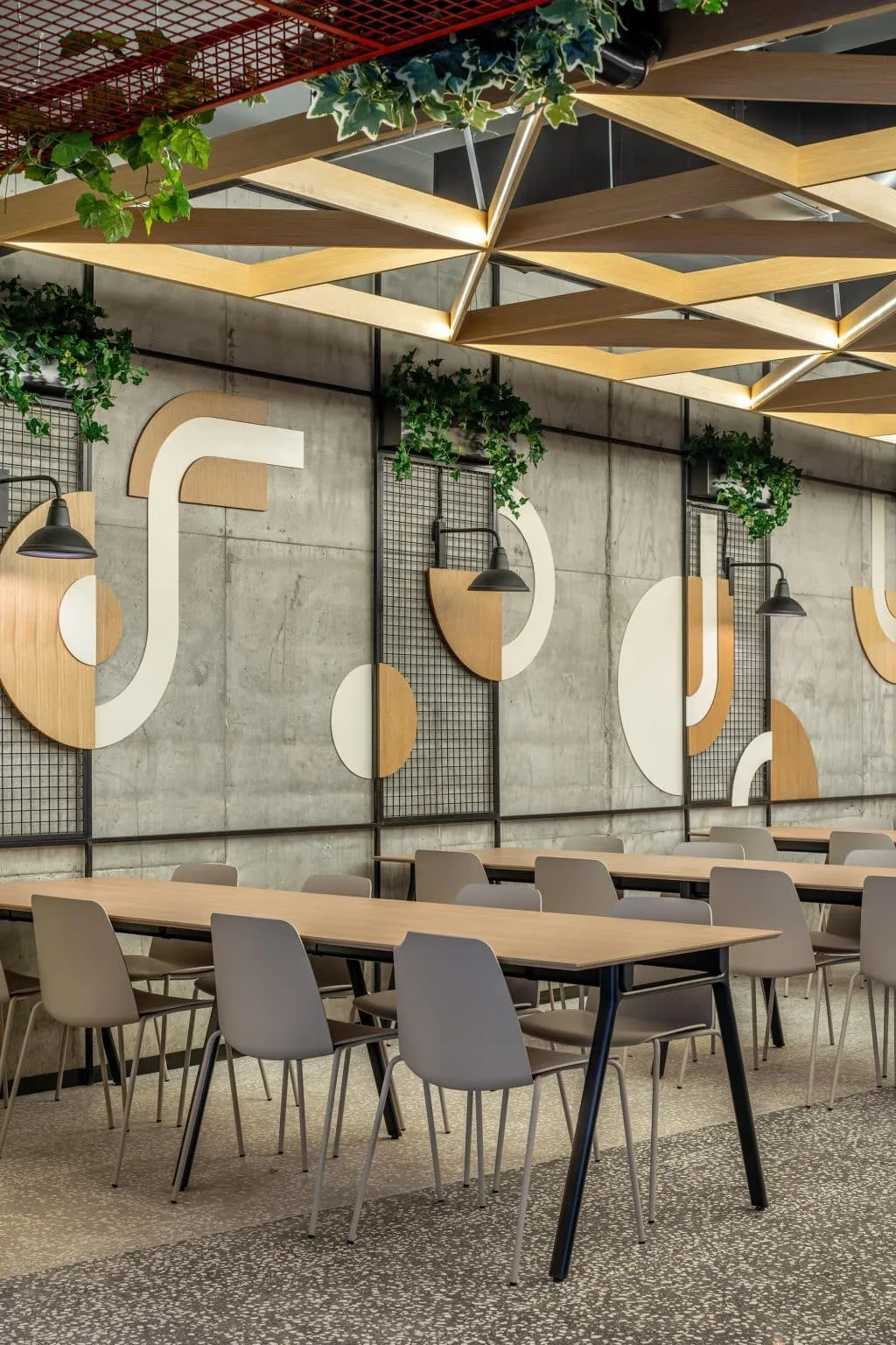 Dining and collaboration area at ZoomInfo offices